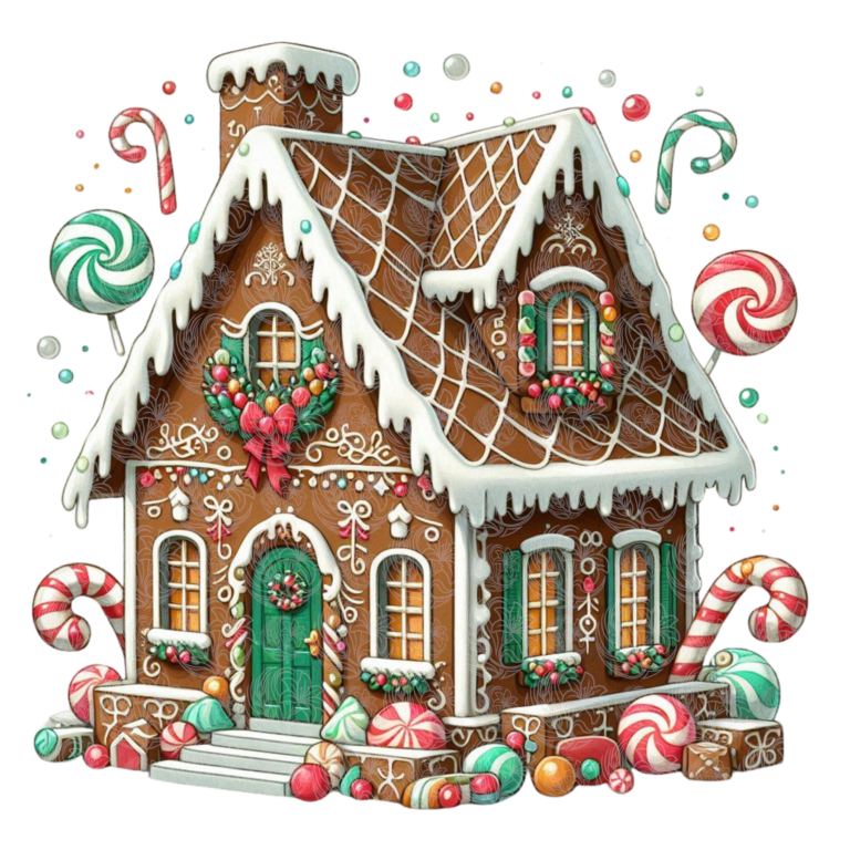 Christmas Whimsical Gingerbread House – GBH20582